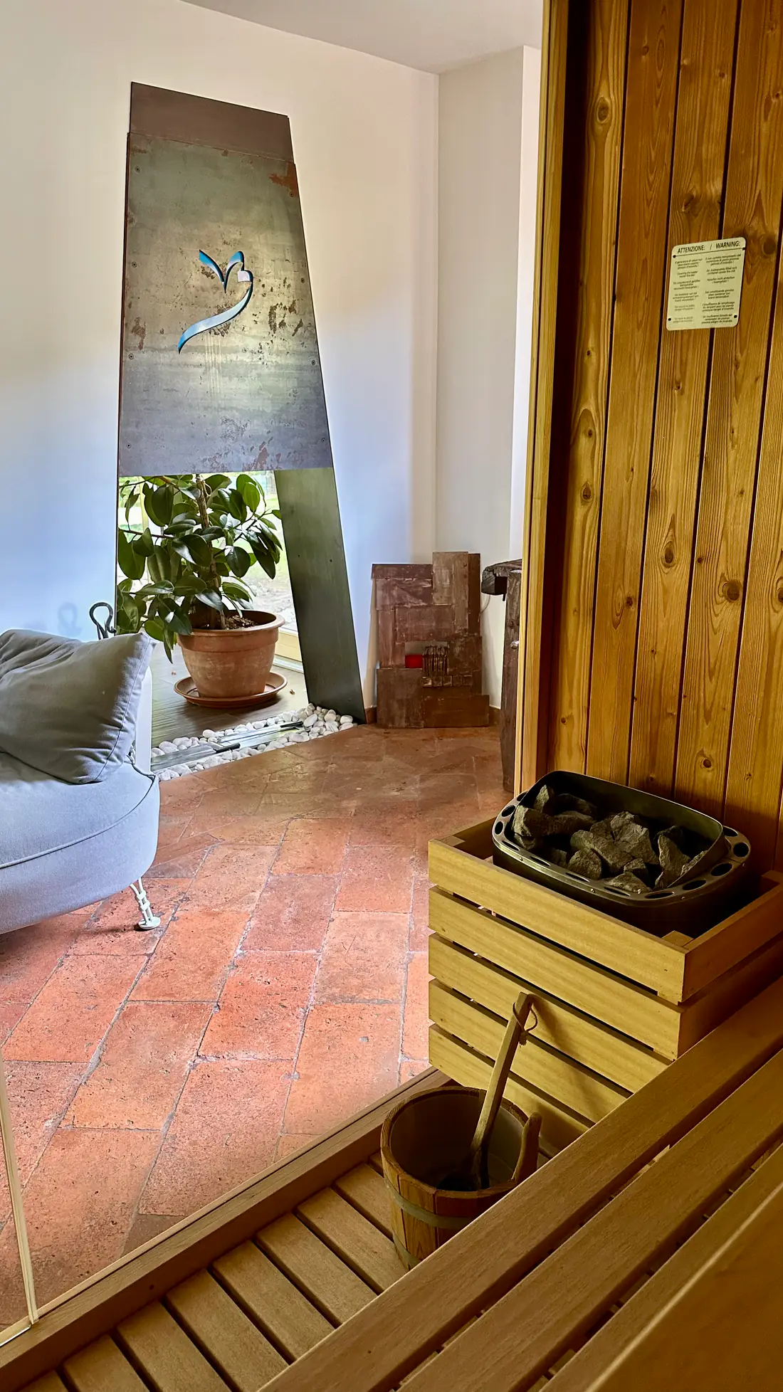 Sauna finlandese – interno
