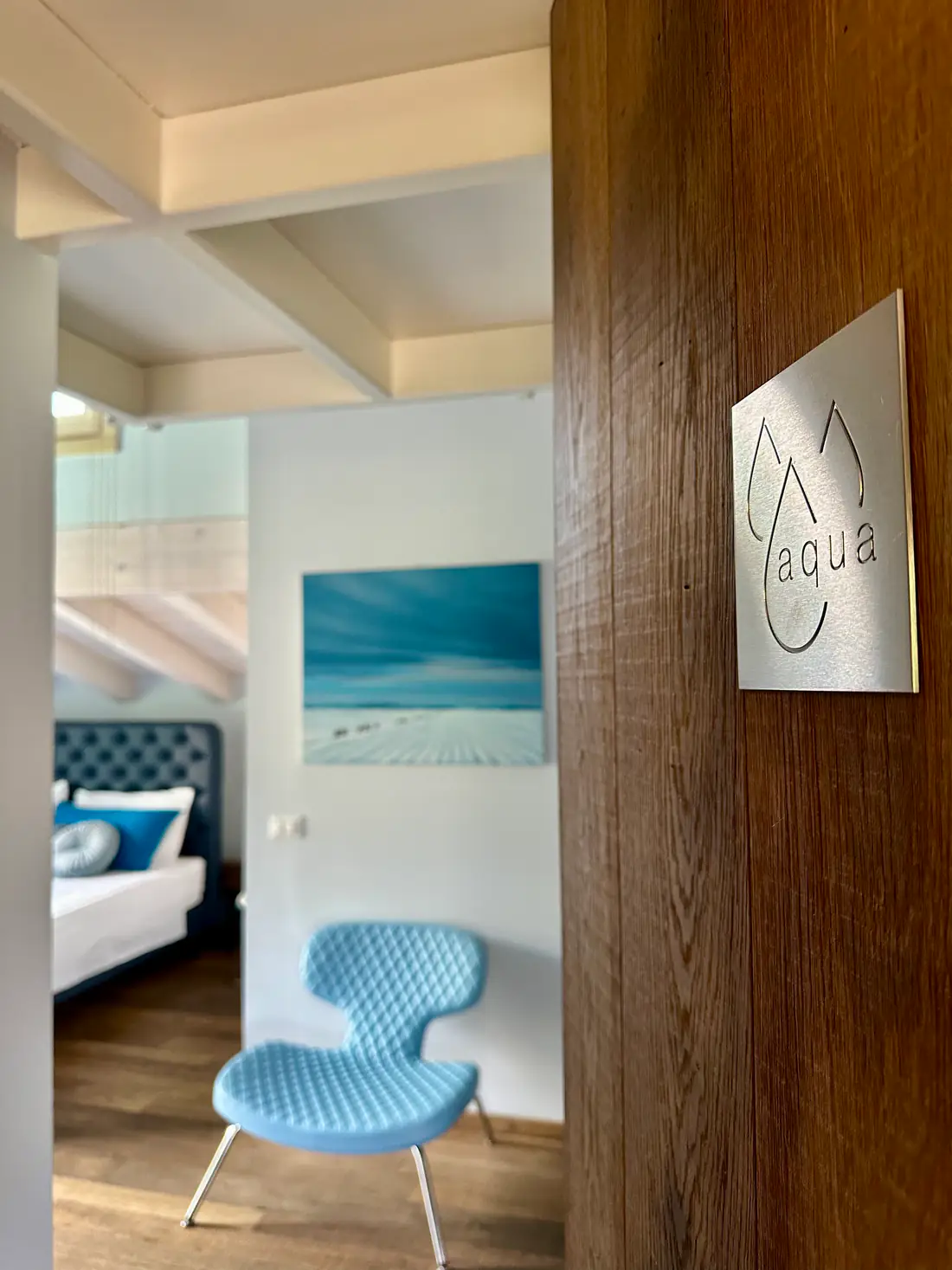 Suite Aqua – Vista dalla porta d’ingresso